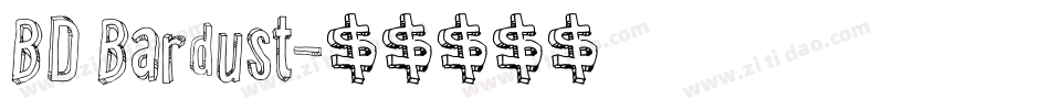 BD Bardust字体转换